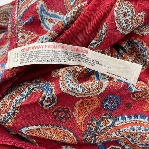 Free People Intimately Free Long Sleeve Sundown Paisley Bodysuit Med NWT - Picture 9 of 11